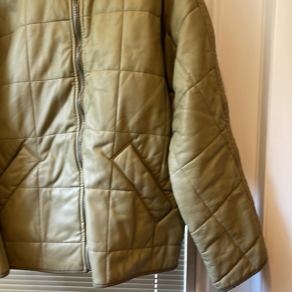 Free People We The Free Dolman Quilted Vegan Jacket Curly Willow - Picture 6 of 9